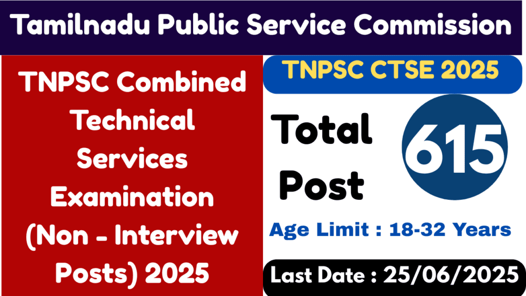 Combined Technical Services Examination (Non - Interview Posts) 2025