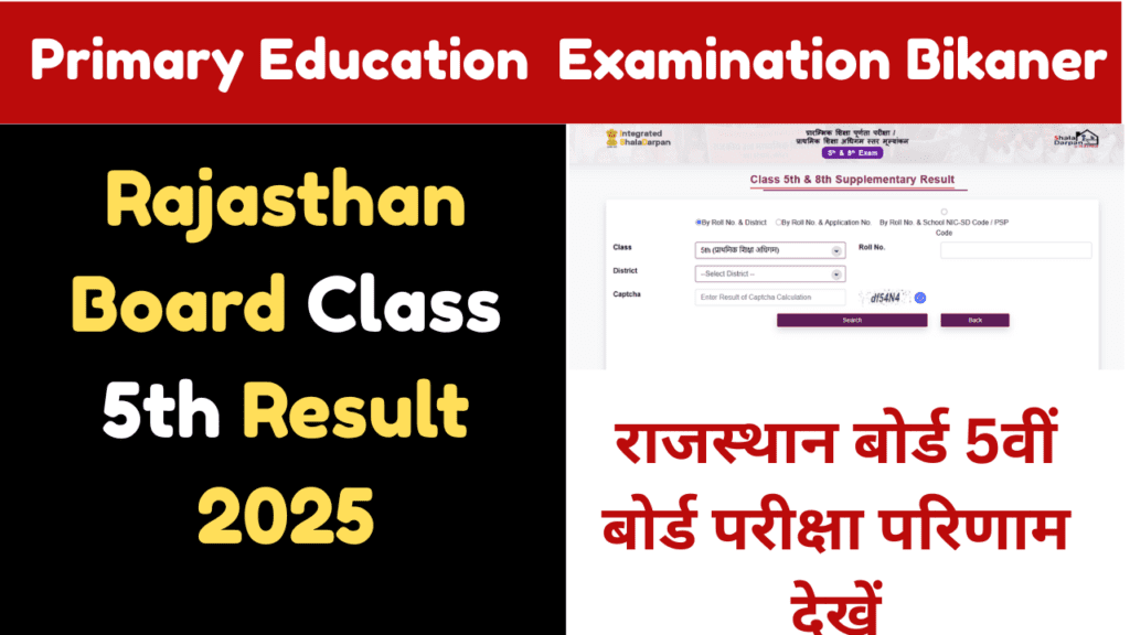 class 5th result 2025