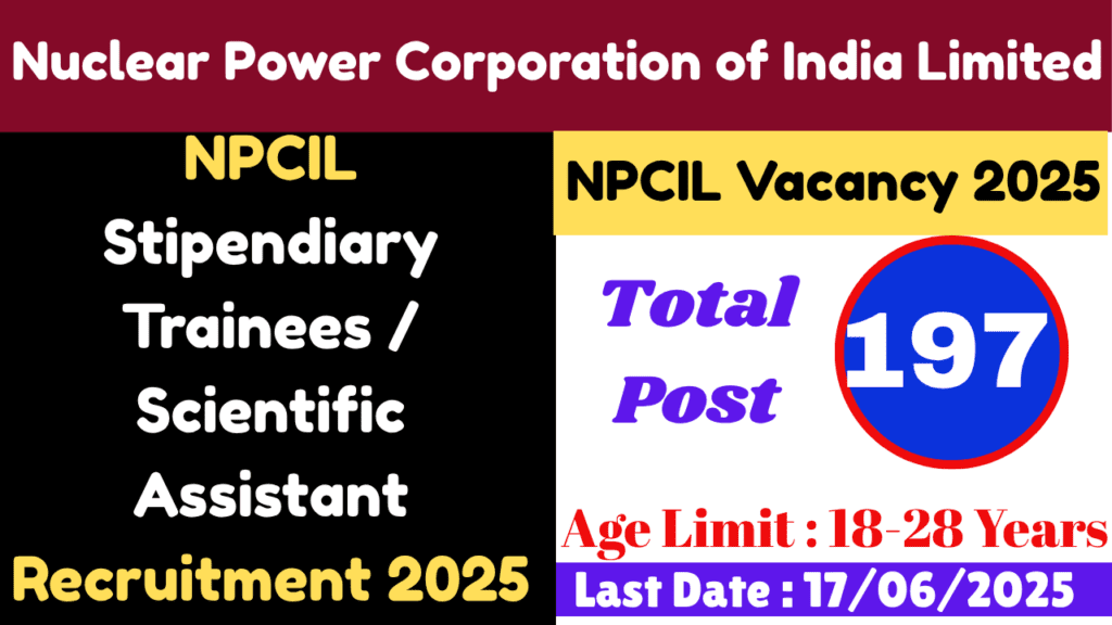 Stipendiary Trainees / Scientific Assistant 2025