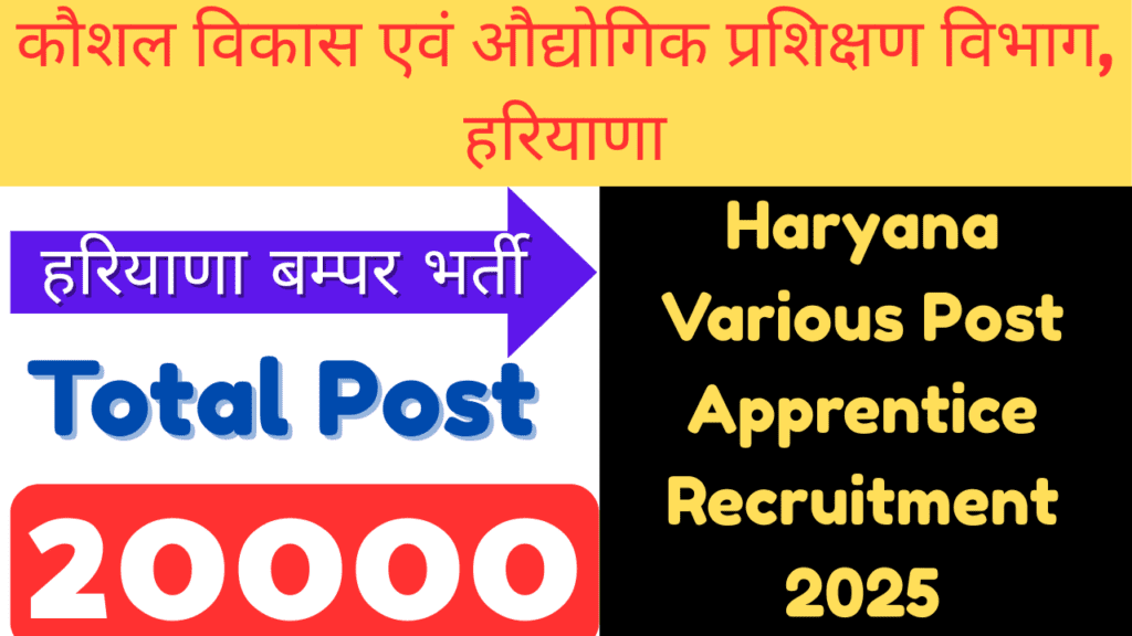 Haryana Apprentice Recruitment 2025