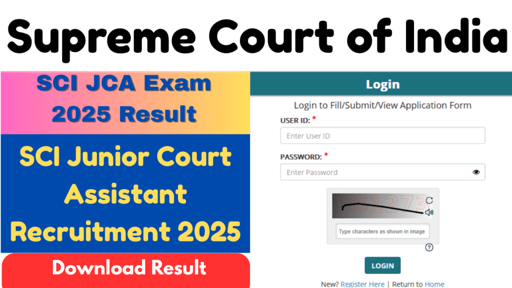 jca exam 2025 result
