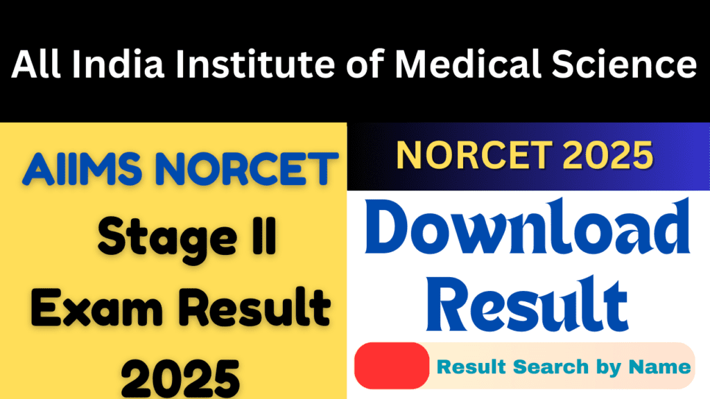 NORCET stage ii result