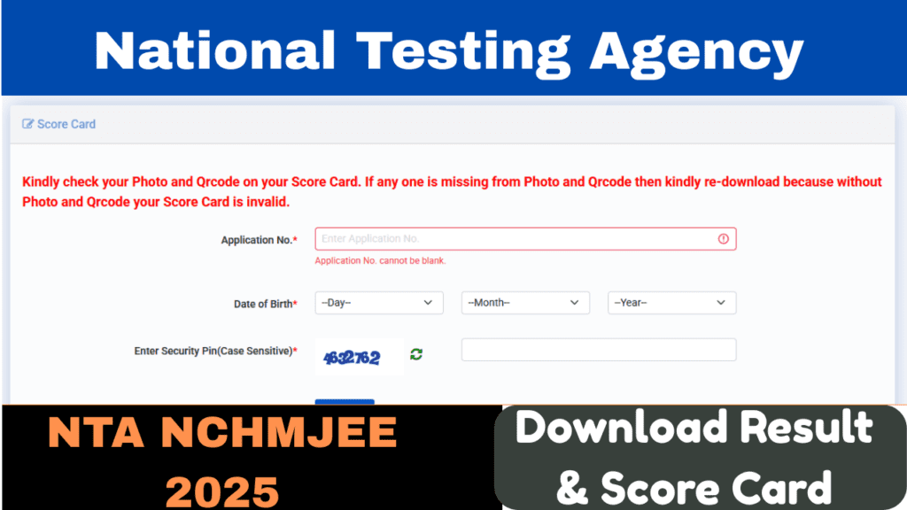 NCHMJEE 2025 Exam Result