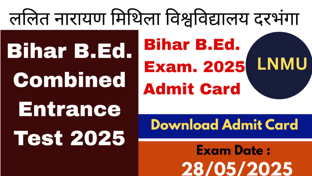 bihar be.ed 2025 admit card
