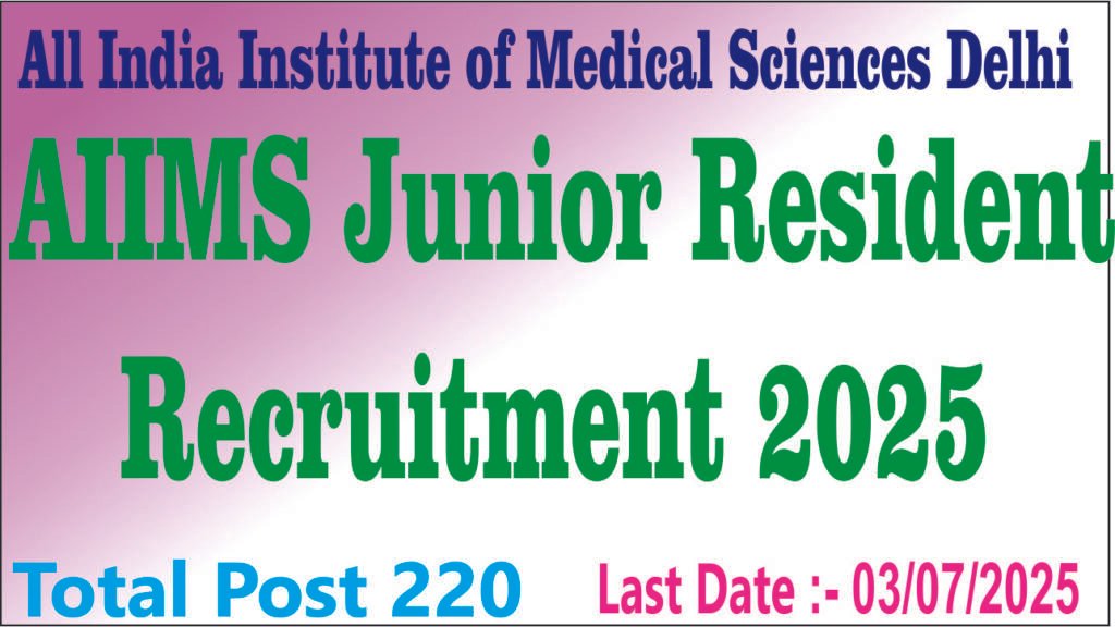 aiims Junior Resident 2025