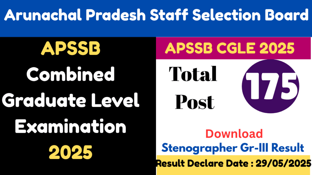 Stenographer Gr-III result 2025