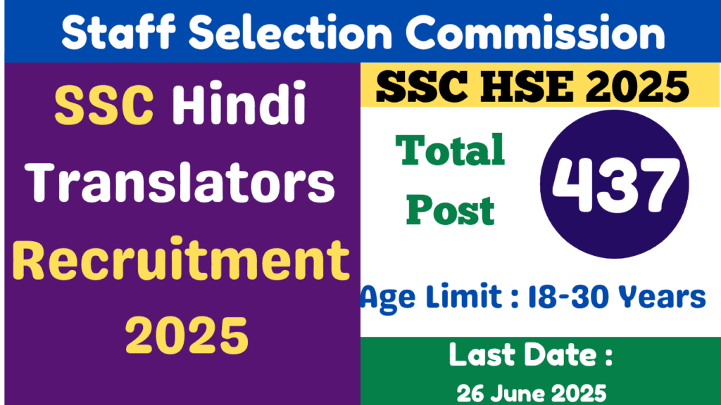 Combined Hindi Translators Examination, 2025