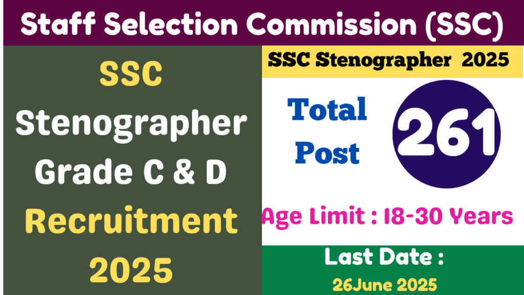 ssc Stenographer 2025