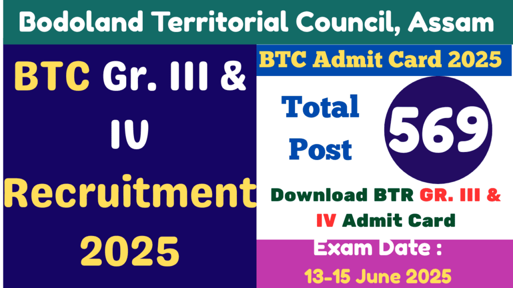 grrade iii and iv admit card 2025