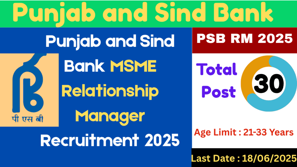 MSME Relationship Manager 2025