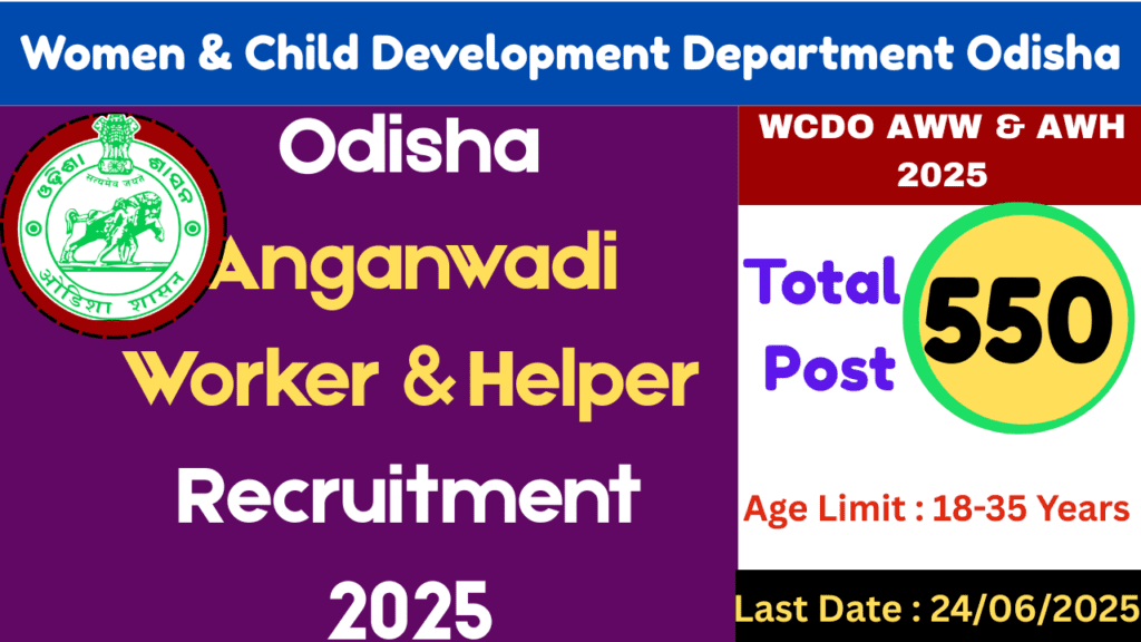 Odisha Anganwadi Worker & Helper 2025