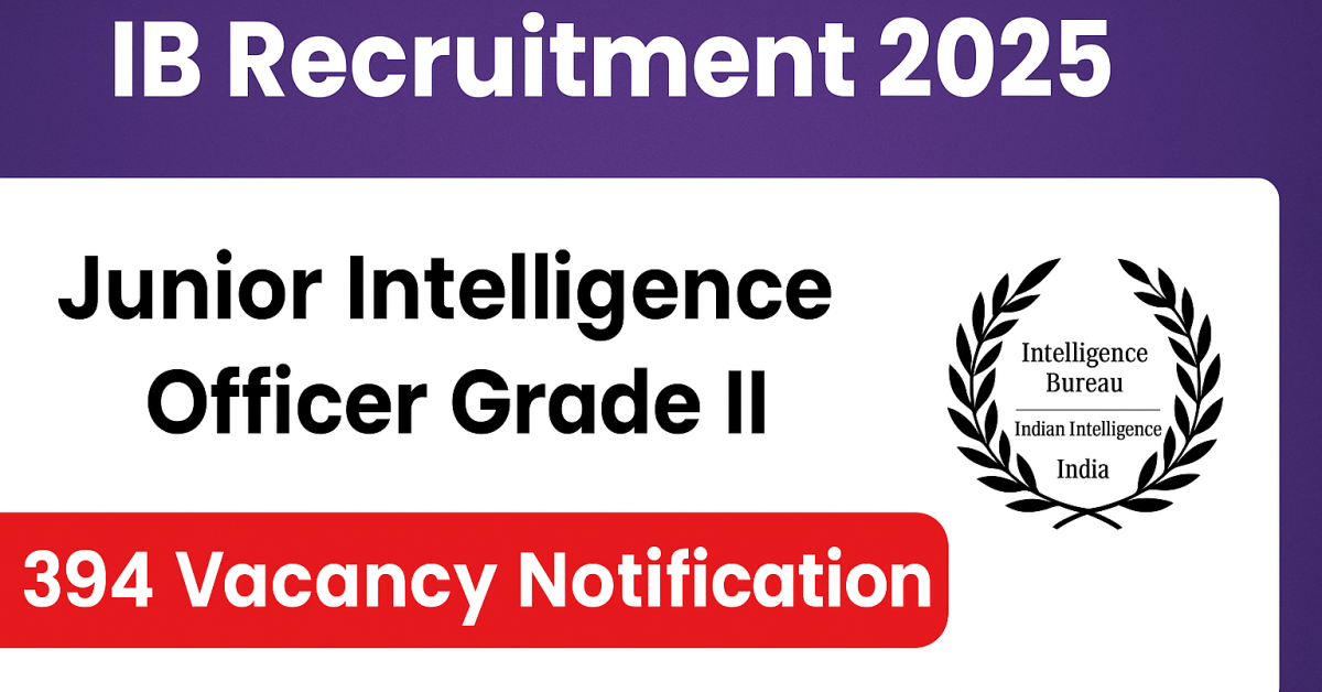 Junior Intelligence Officer IB Junior Intelligence Officer IB