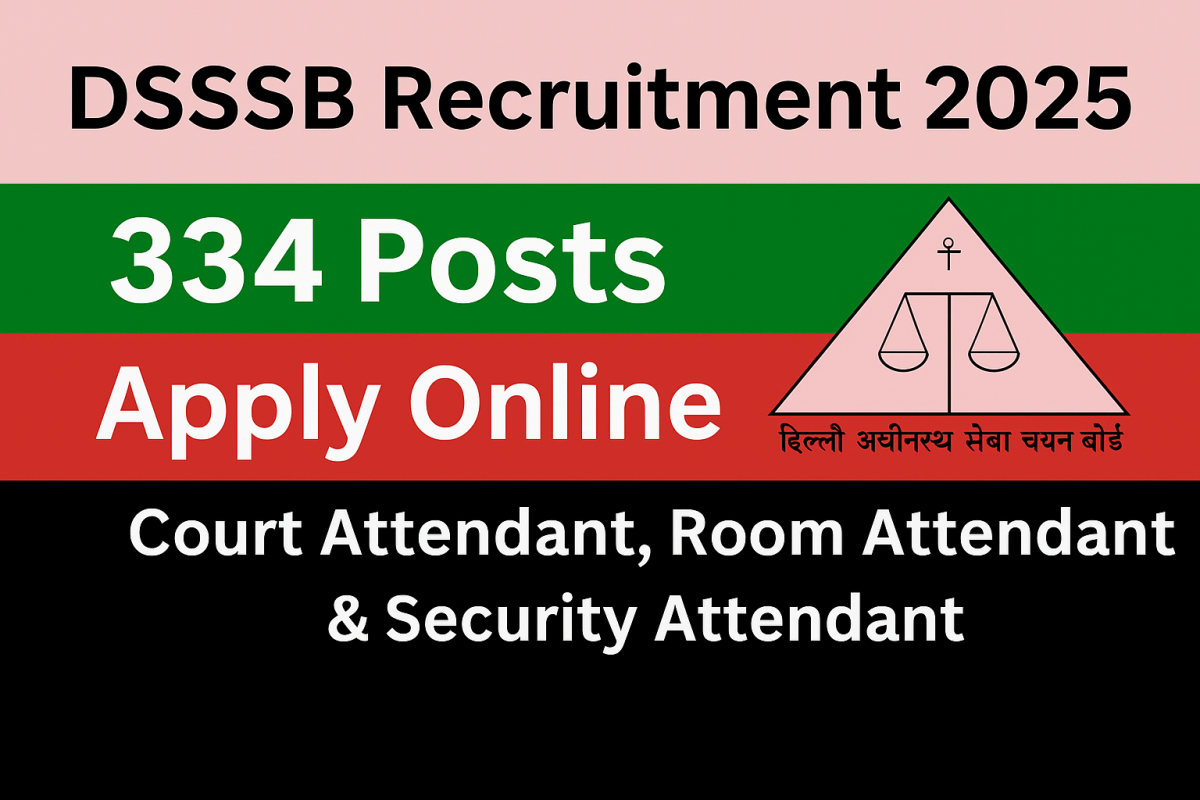 DSSSB Delhi High Court Recruitment 2025 DSSSB Delhi High Court Recruitment 2025