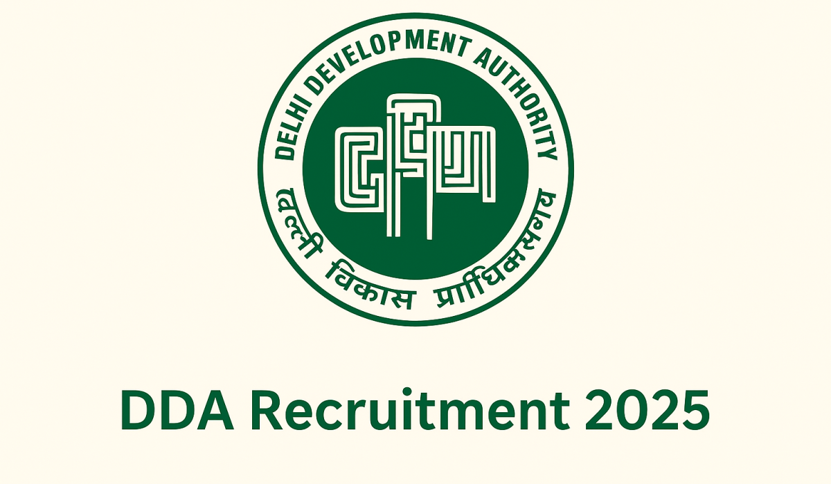 Delhi DDA Recruitment 2025 Delhi DDA Recruitment 2025