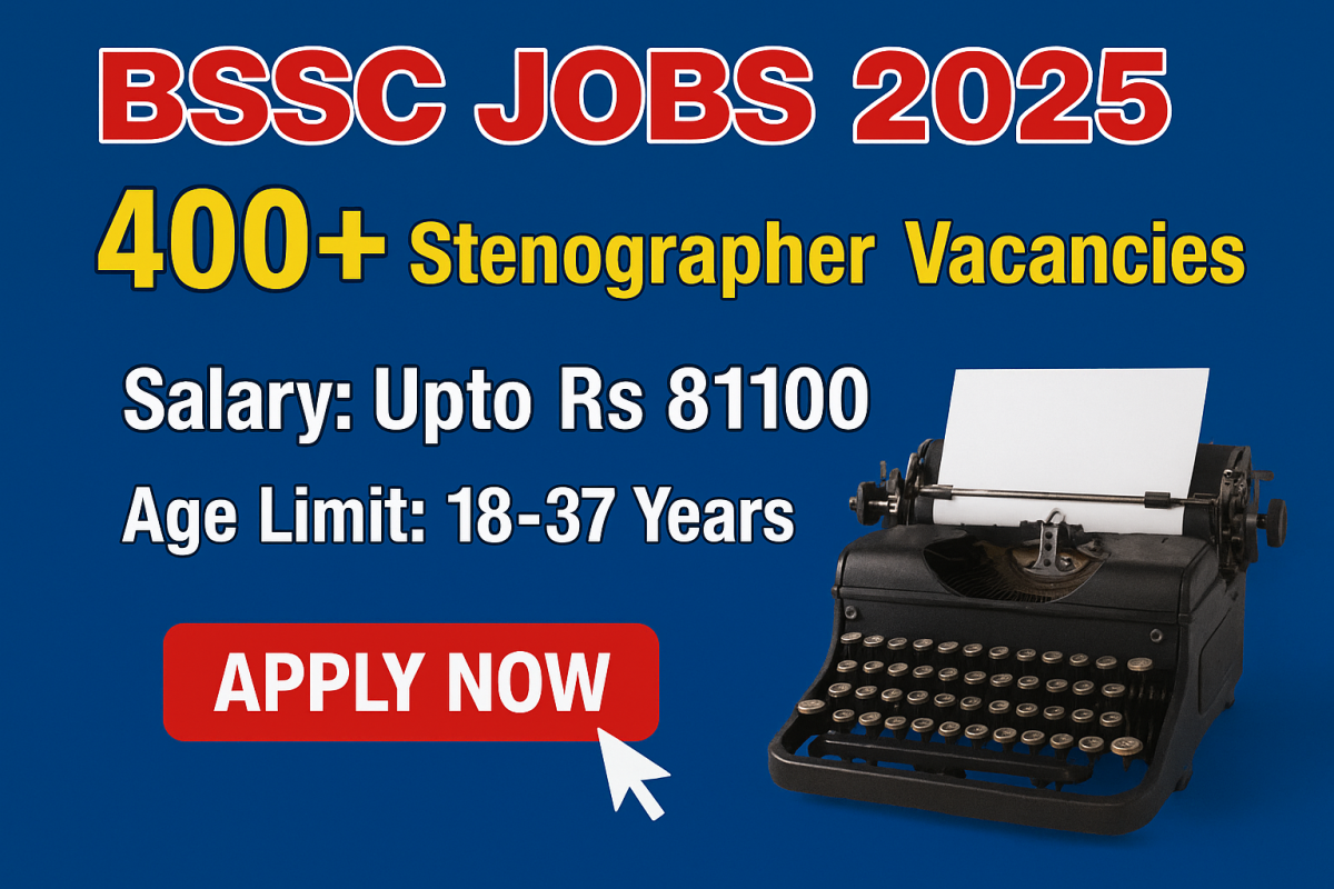 Bihar BSSC Stenographer Recruitment 2025 (432 Post) Bihar BSSC Stenographer Recruitment 2025 (432 Post)