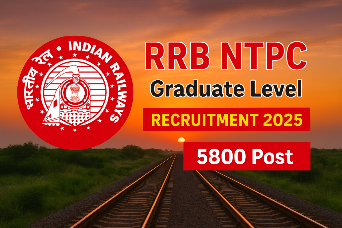 RRB NTPC Graduate Level Recruitment 2025 (5800 Post)
