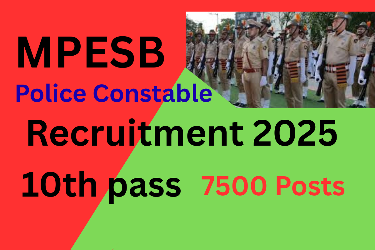MPESB Police Constable Recruitment 2025 MPESB Police Constable Recruitment 2025